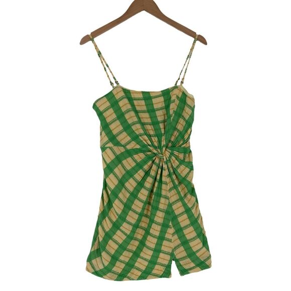 Free People Suits Me Fine Mini Dress in Green | Size Large - Picture 3 of 9